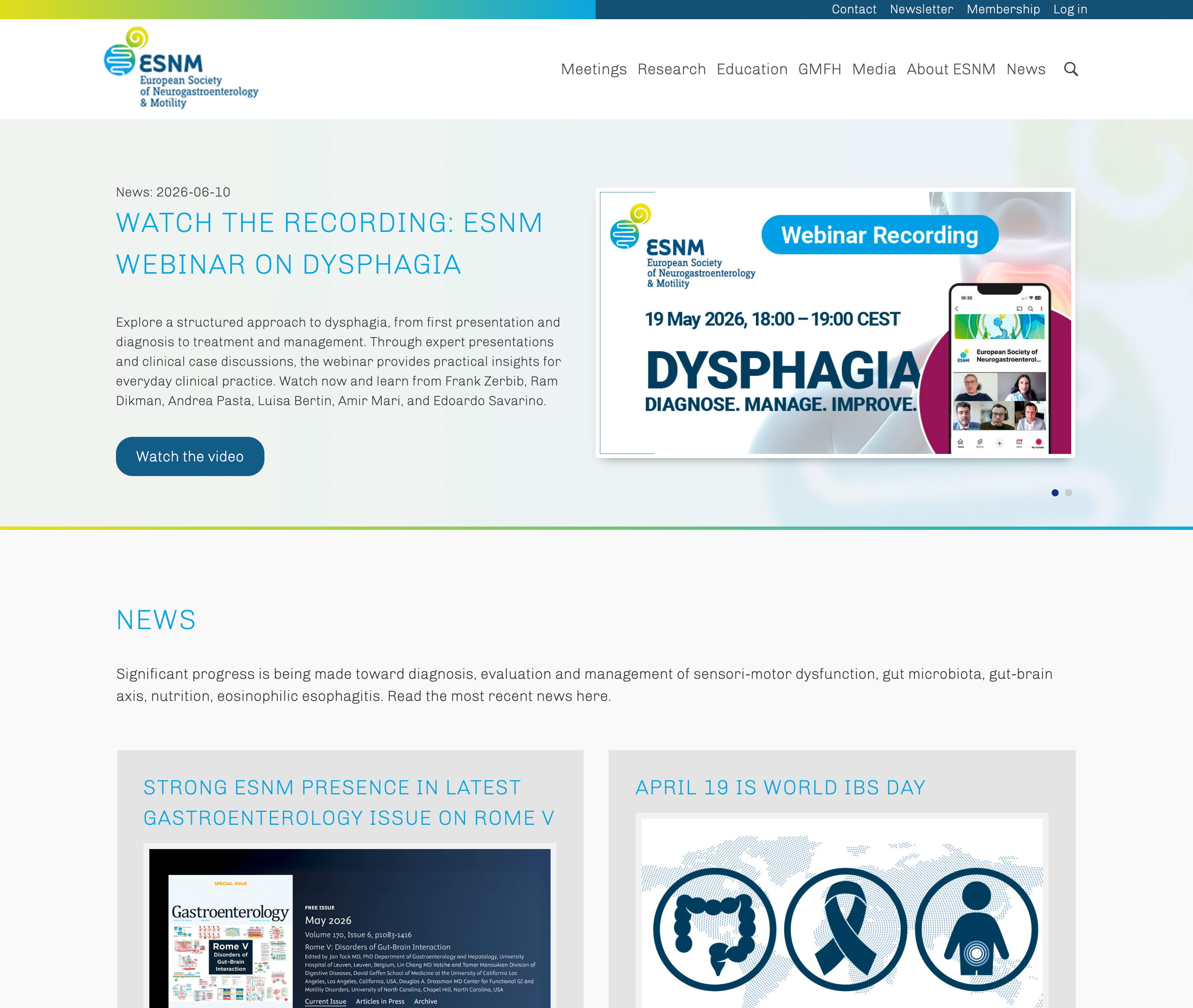 Case Study ESNM – Home page
